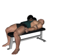 Dumbbell Press - Flat Bench Single